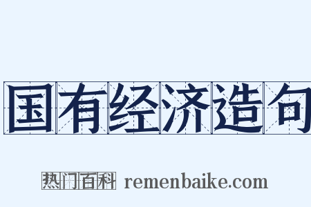 国有经济造句是什么意思的图片